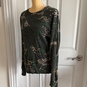 Zadig & Voltaire Green Camouflage Sweatshirt